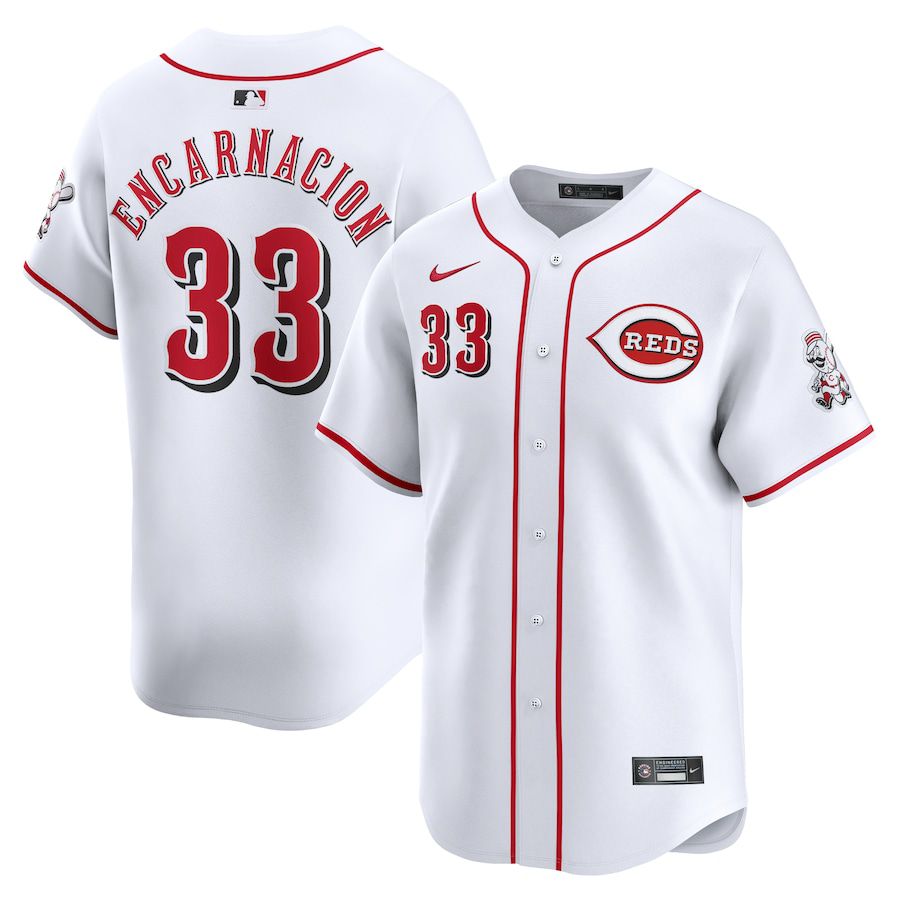 Men Cincinnati Reds 33 Christian Encarnacion-Strand Nike White Home Limited Player MLB Jersey